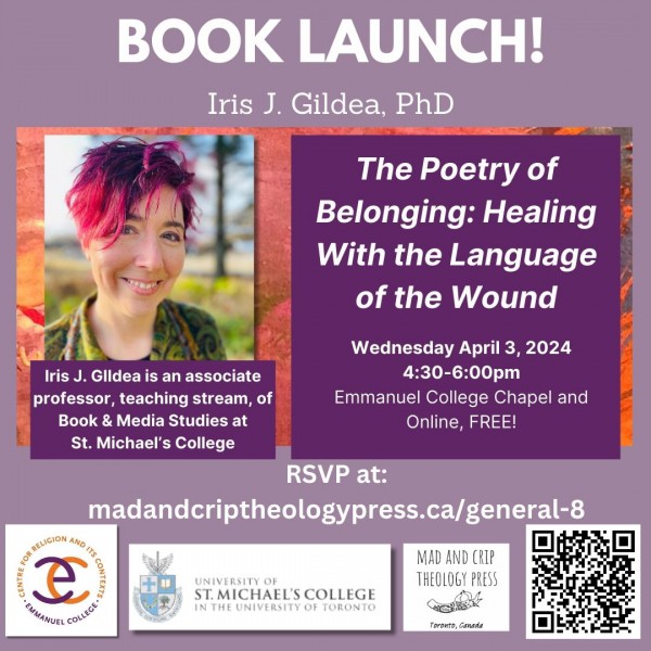 Book launch of The Poetry of Belonging by Iris J. Gildea