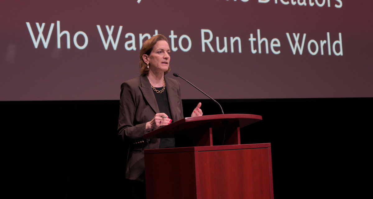 Pulitzer Prize-winning historian and journalist Anne Applebaum.
