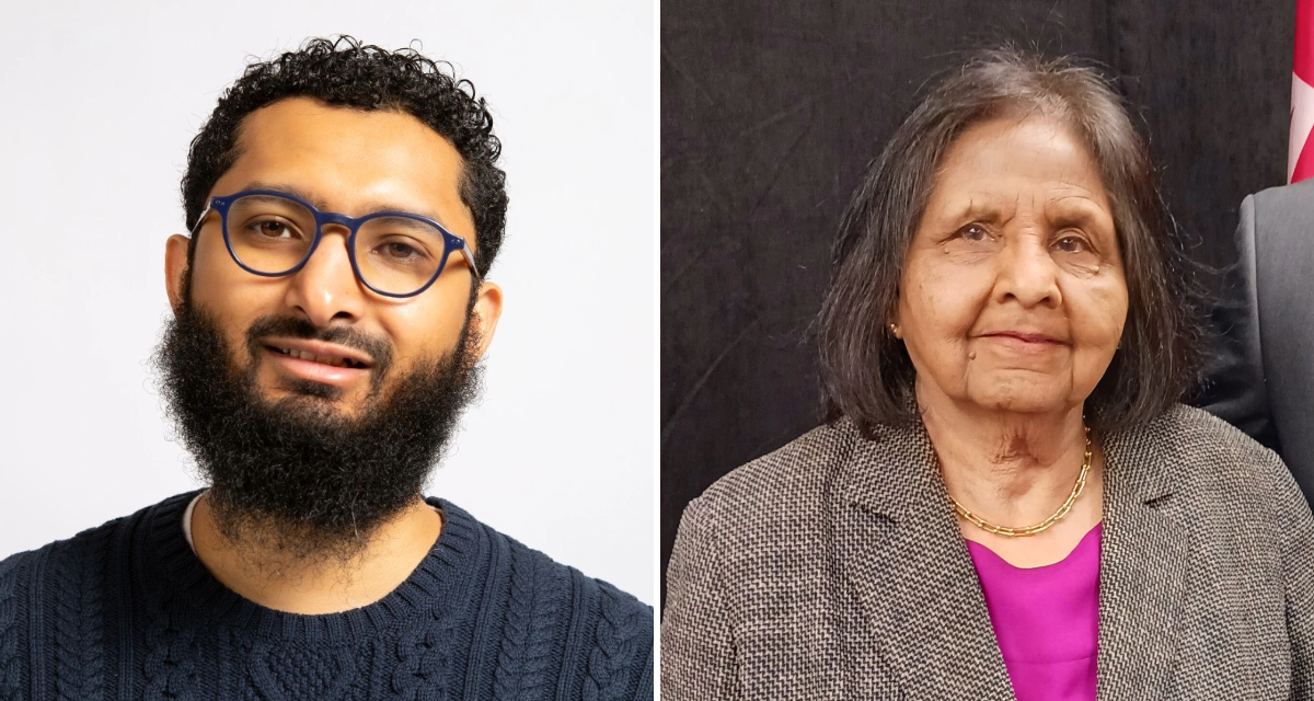Rev. Dr. Aruna Alexander, who earned a Doctor of Ministry in 2006, and Shaffni Nalir, a Master of Psychospiritual Studies student and general manager of the Toronto Islamic Centre, has spent more than a decade volunteering across Toronto.
