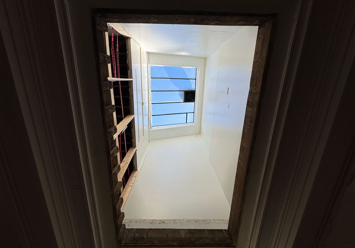 A skylight at Birge Carnegie. 